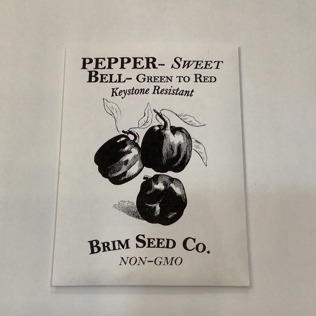 Brim Seed Co. -  Sweet Green To Red Keystone Resistant Pepper Heirloom Seed