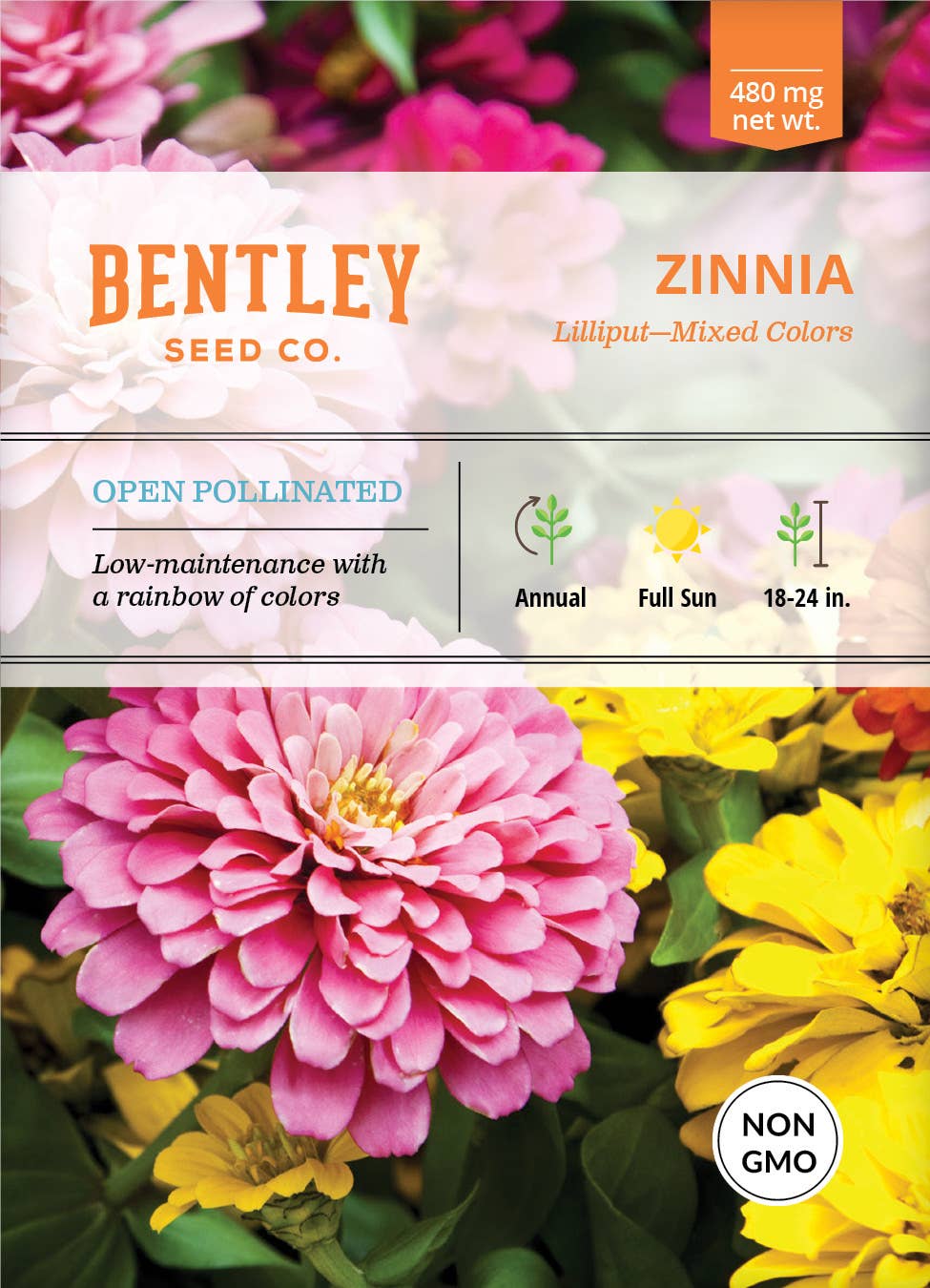 Bentley Seed Co. - Zinnia Lilliput Mixed Colors