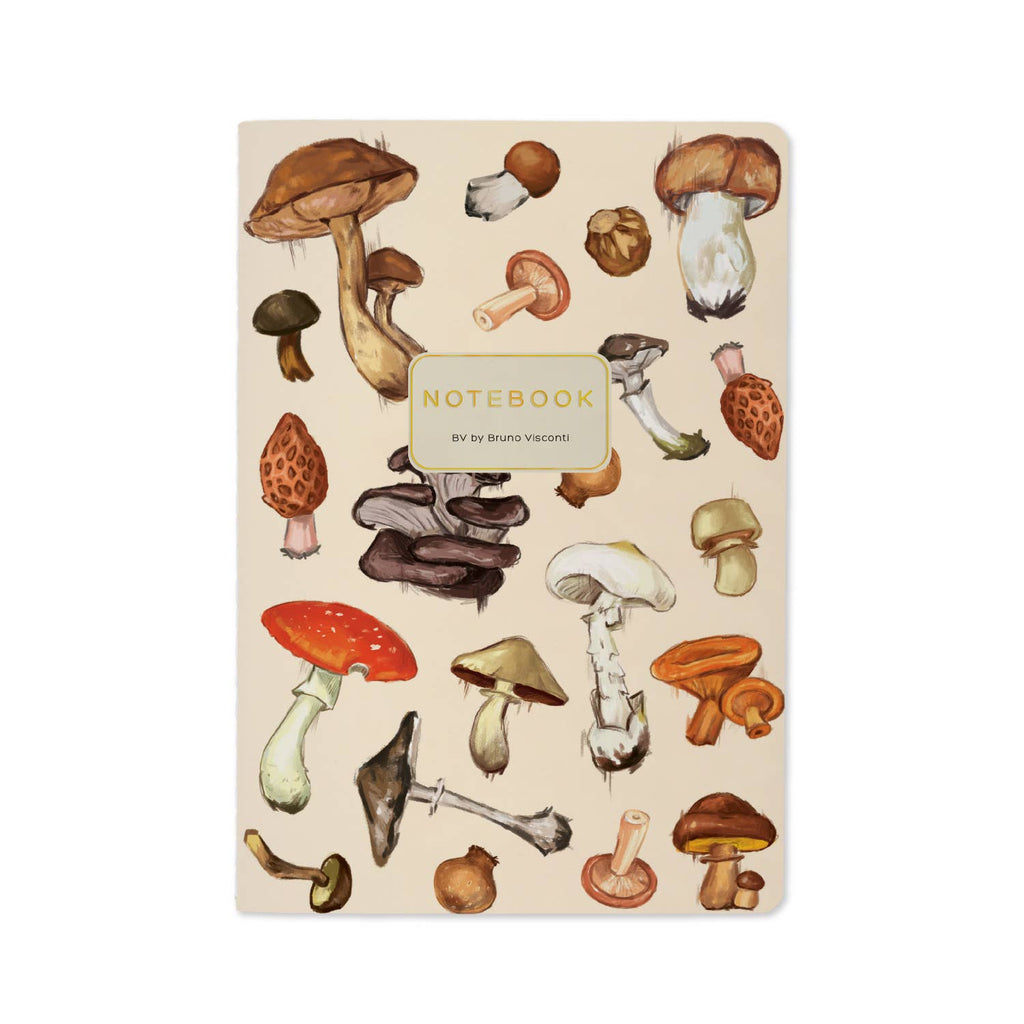 Mushrooms on White