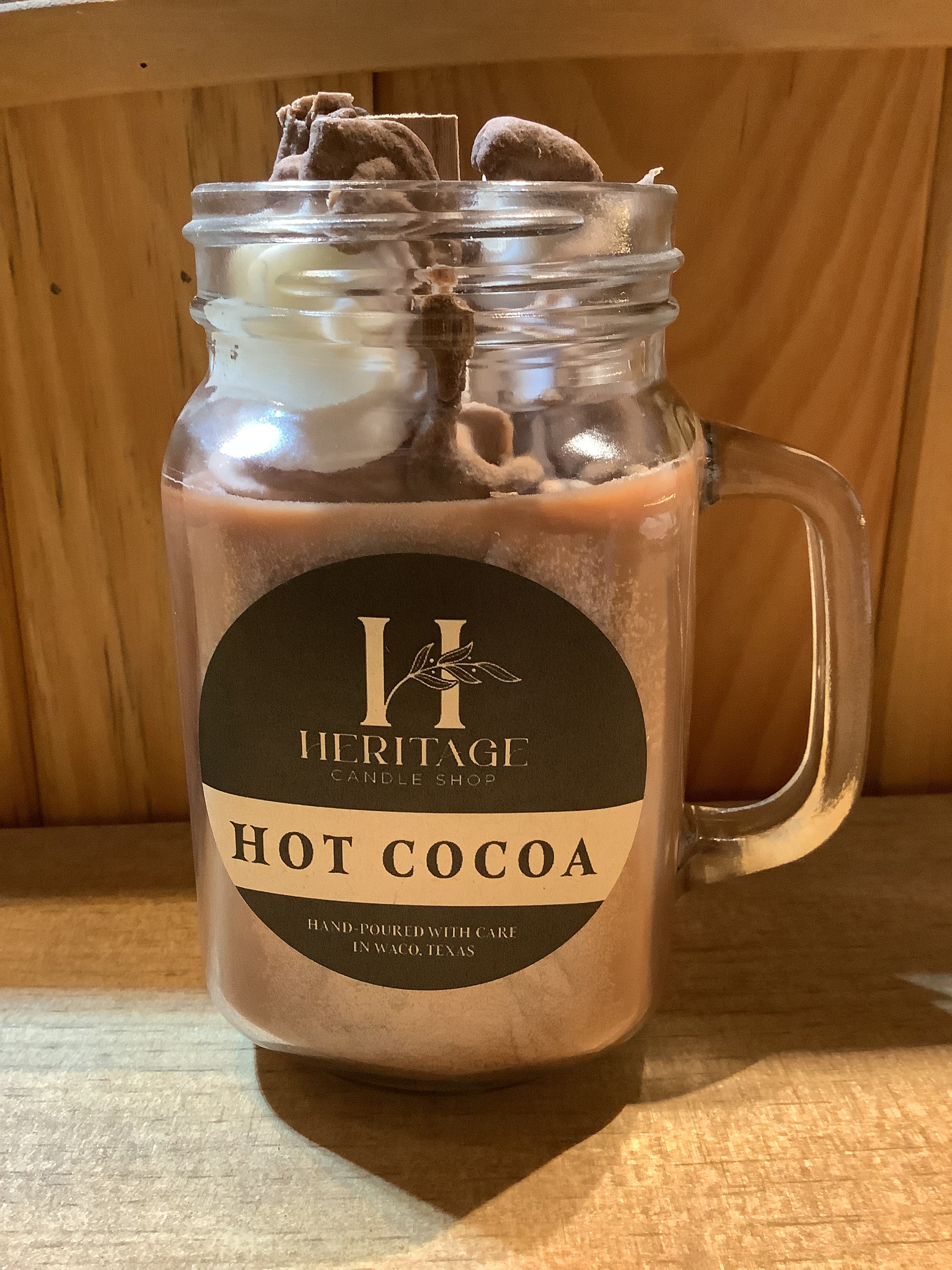 Heritage Candle Shop - Hot Cocoa Glass Mug