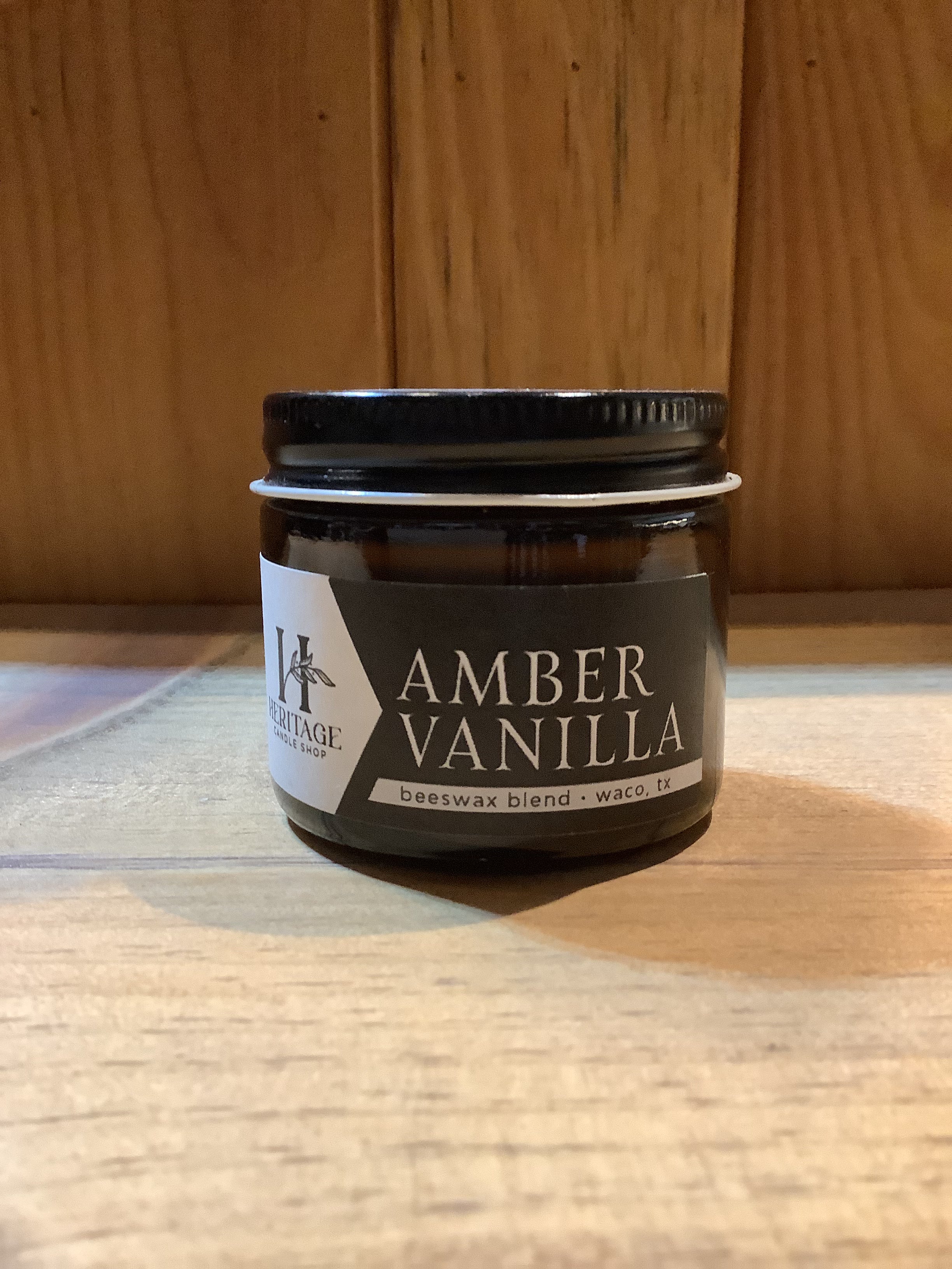Heritage Candle Shop - 2oz. Amber Jar