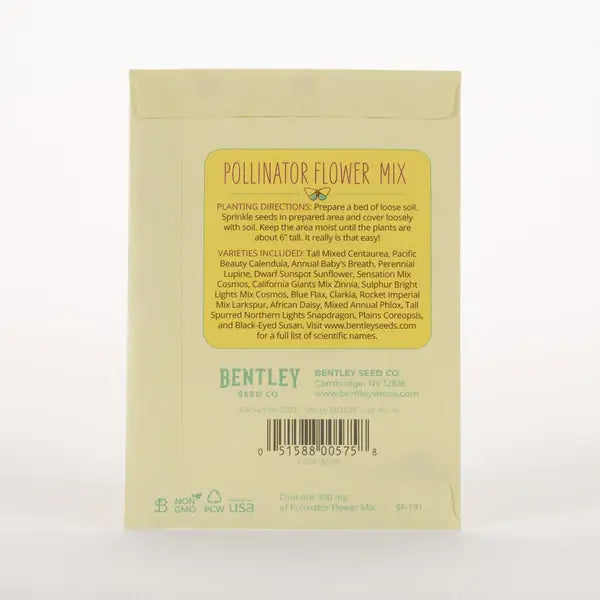 Bentley Seed Co. - Help Pollinators Wildflower Seed Packets