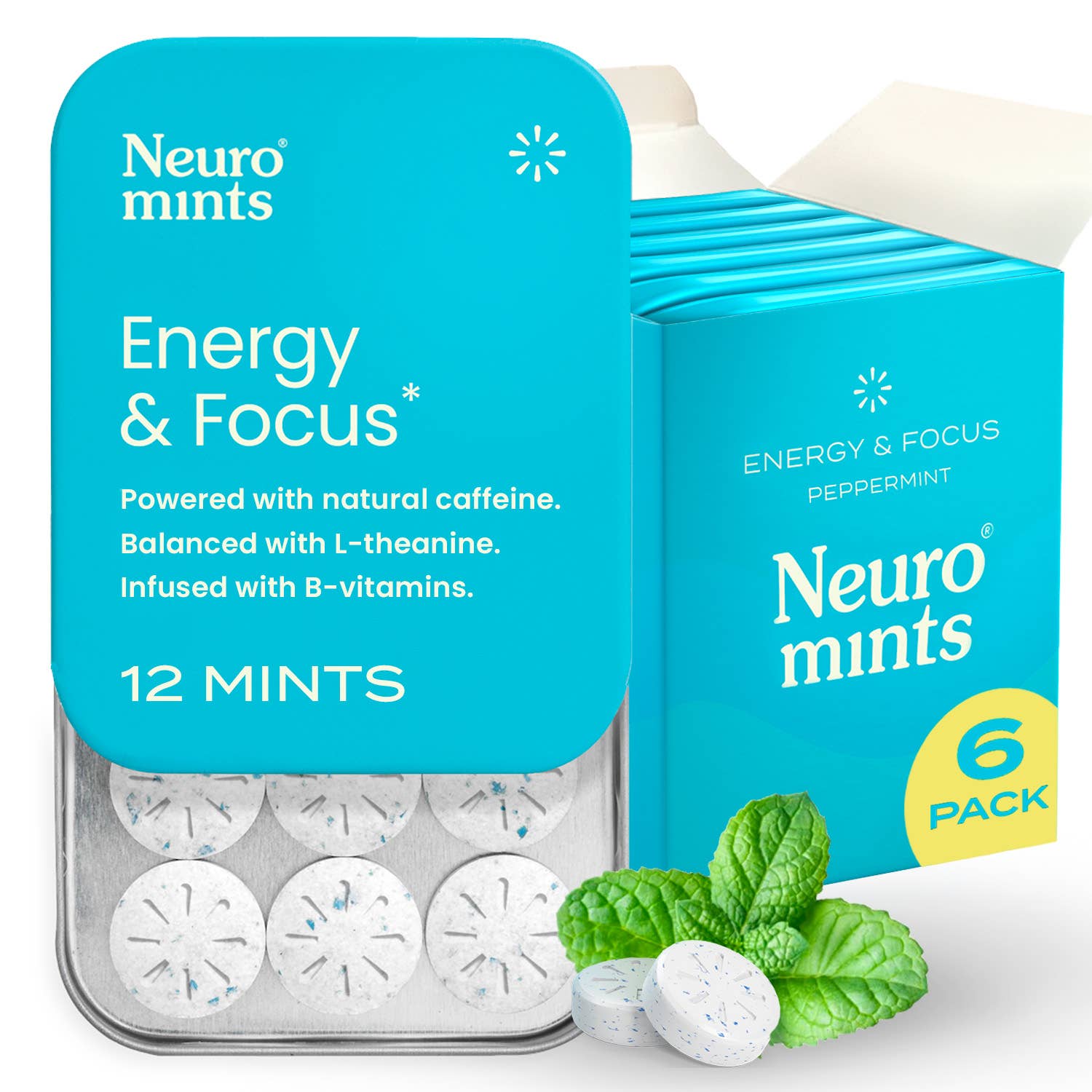 Energy & Focus Mints | Peppermint