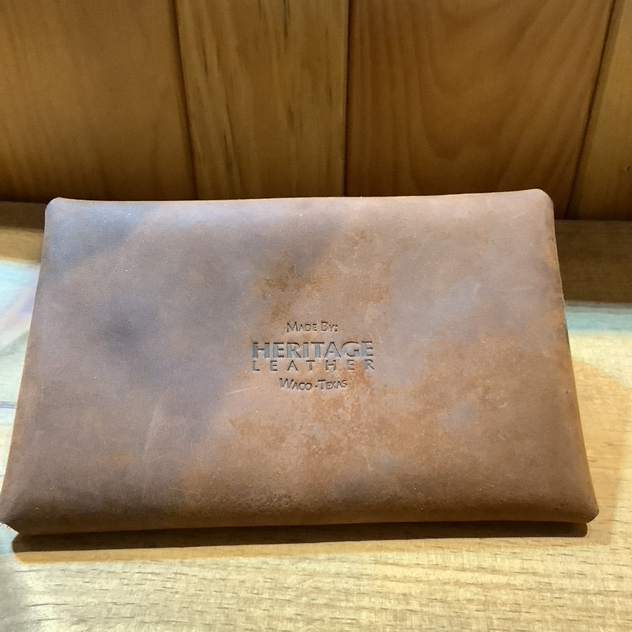 Heritage Leather  - Simple Clutch Purse