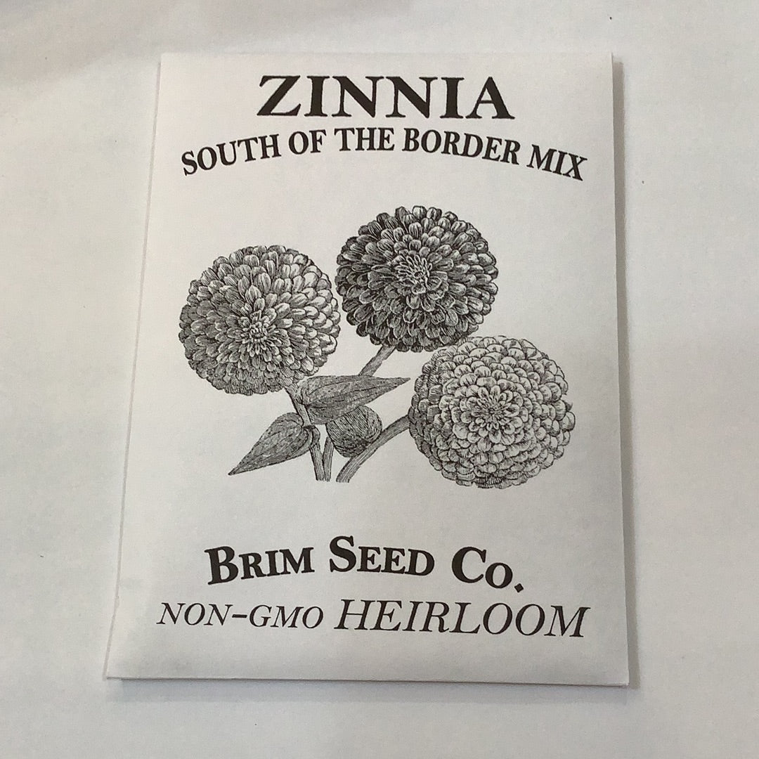 Brim Seed Co. - South Of The Border Mix Zinnia Flower Seed