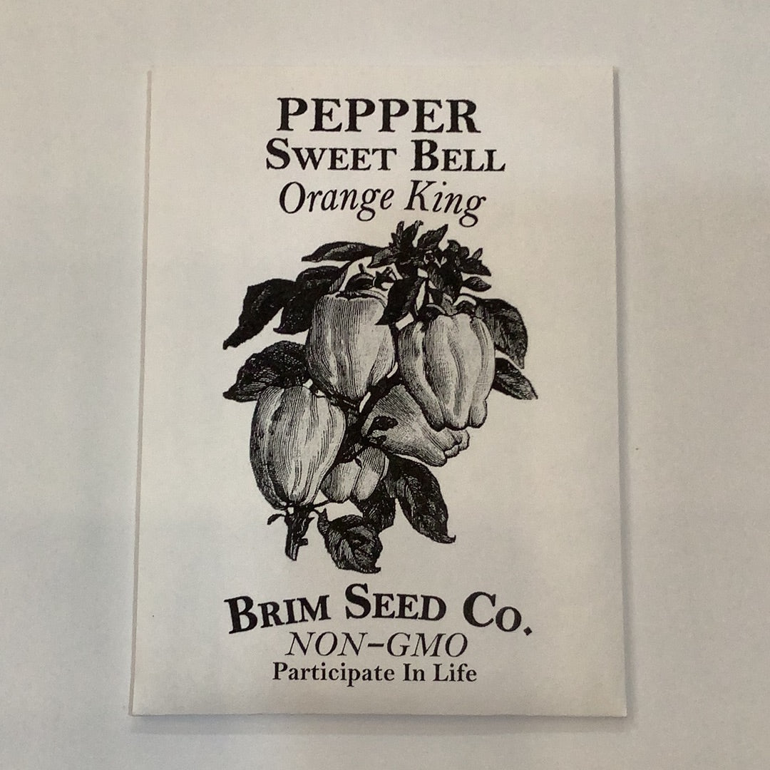Brim Seed Co. - Sweet Orange King Bell Pepper Seed