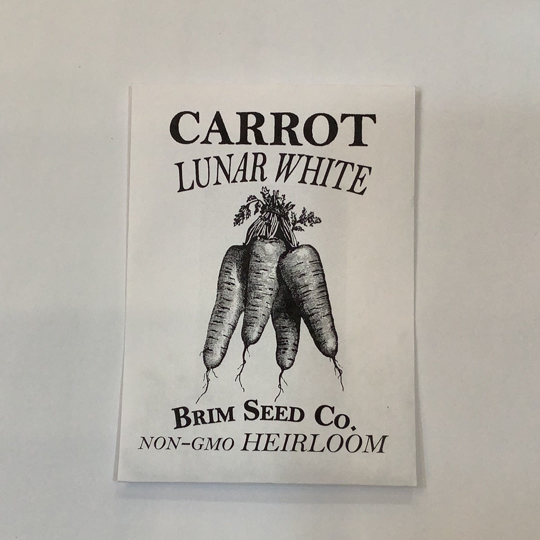 Brim Seed Co. - Lunar White Carrot Heirloom Seed