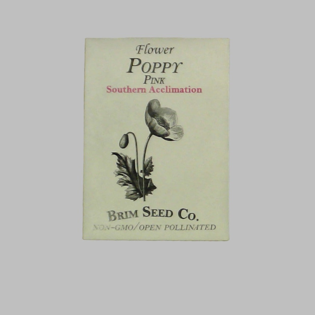 Brim Seed Cp. - Southern Acclimated Pink Corn Poppy Heirloom Seed