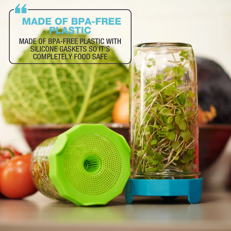 Masontops - Wide Mouth Bean Screen Sprouting Lids for Mason Jars
