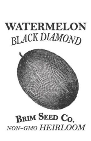Brim Seed Co. - Black Diamond Watermelon Heirloom Seed