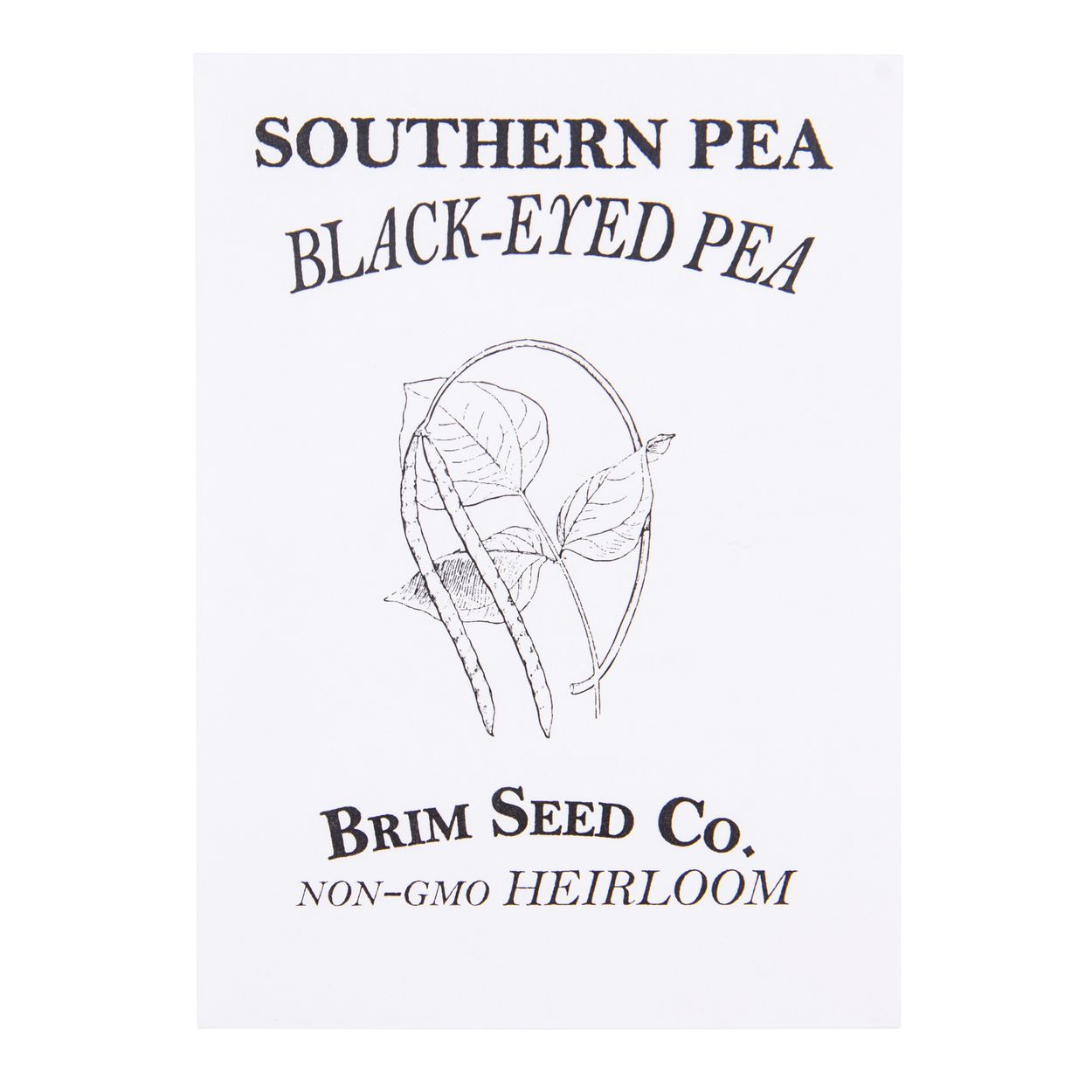 Brim Seed Co. - Black Eyed Southern Pea Heirloom Seed