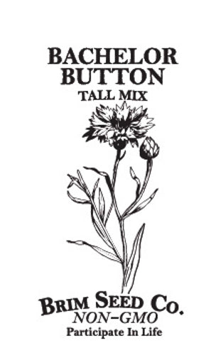 Brim Seed Co. - Tall Mix Bachelor Button Flower Seed