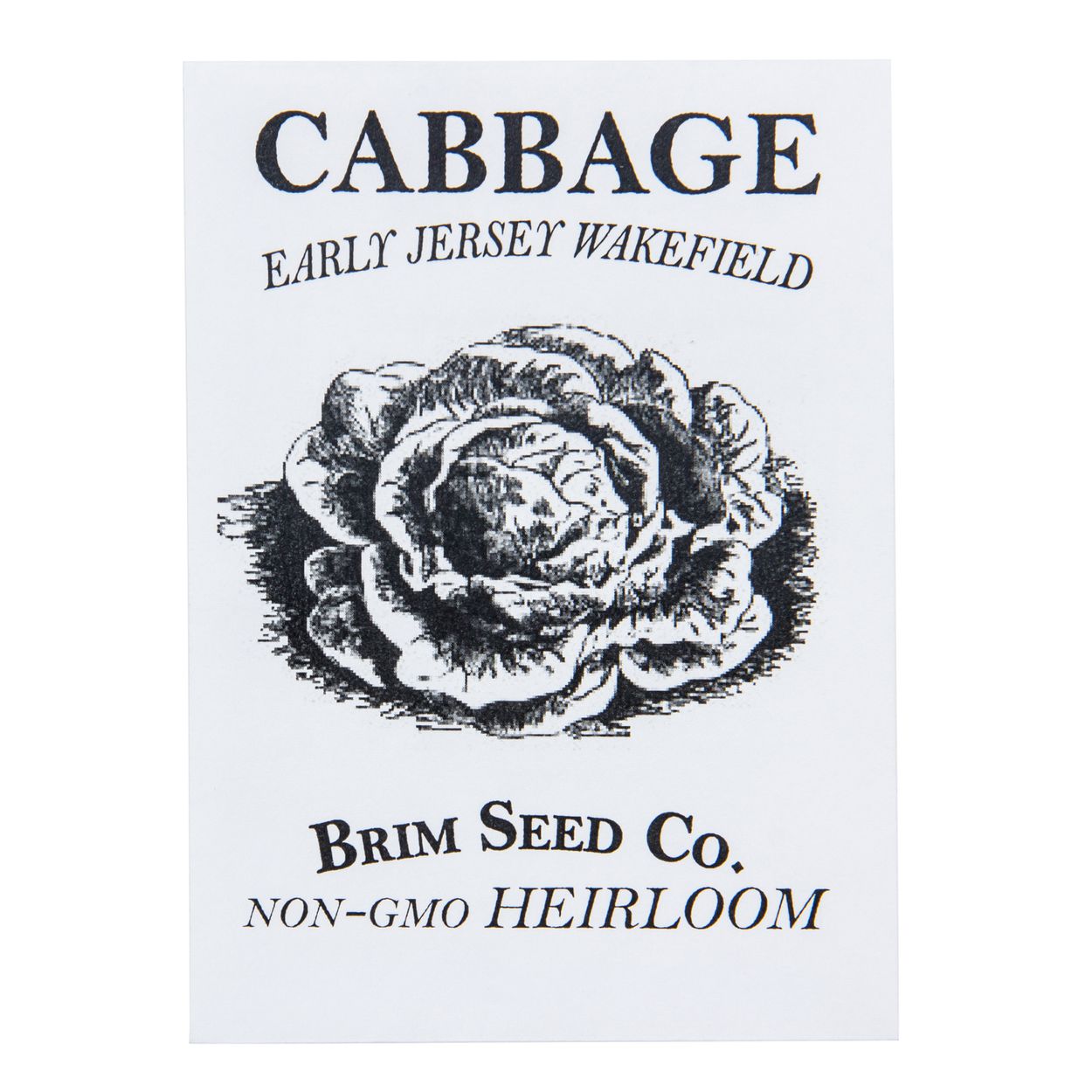 Brim Seed Co. - Early Jersey Wakefield Cabbage Heirloom Seed