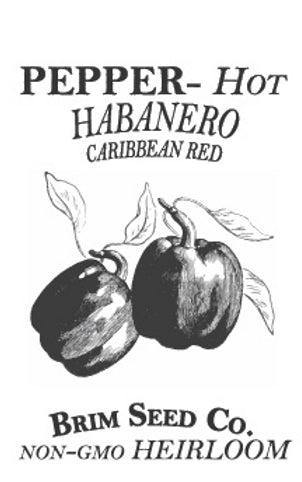 Brim Seed Co. - Hot Caribbean Red Habanero Pepper Heirloom Seed