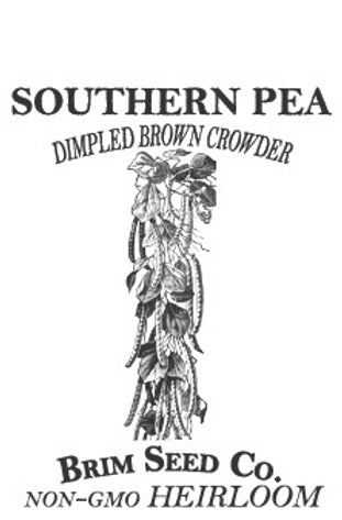Brim Seed Co. - Dimpled Brown Crowder Southern Pea Heirloom Seed