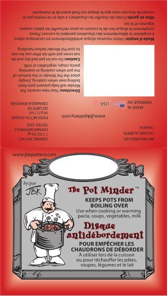 Pot Minder - Chef Design (French & English Packaging)