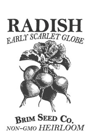 Brim Seed Co. - Early Scarlet Globe Radish Heirloom Seed