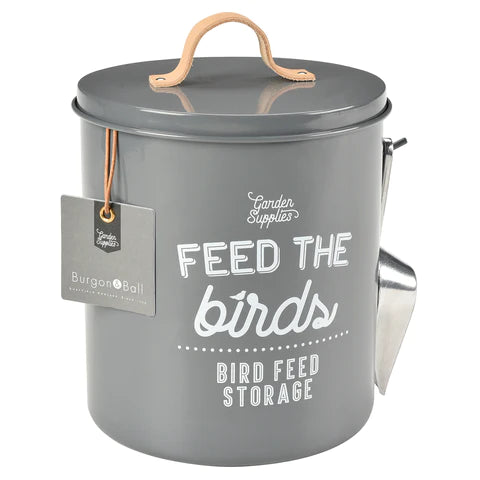 Burgon & Ball - Charcoal "Feed The Birds" Food Tin