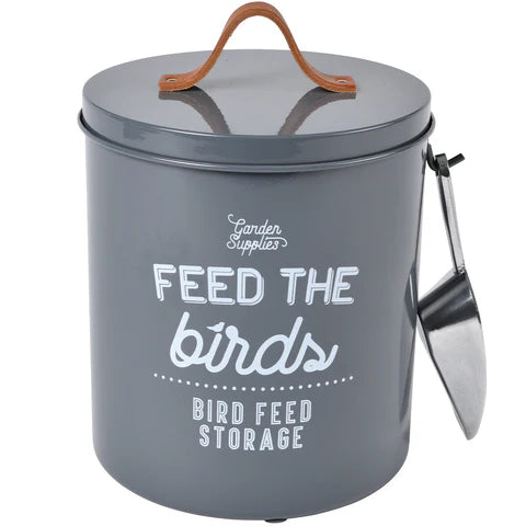 Burgon & Ball - Charcoal "Feed The Birds" Food Tin