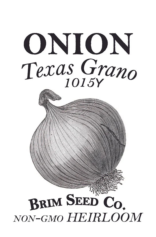 Brim Seed Co. - Texas Grano 1015Y Onion Heirloom Seed