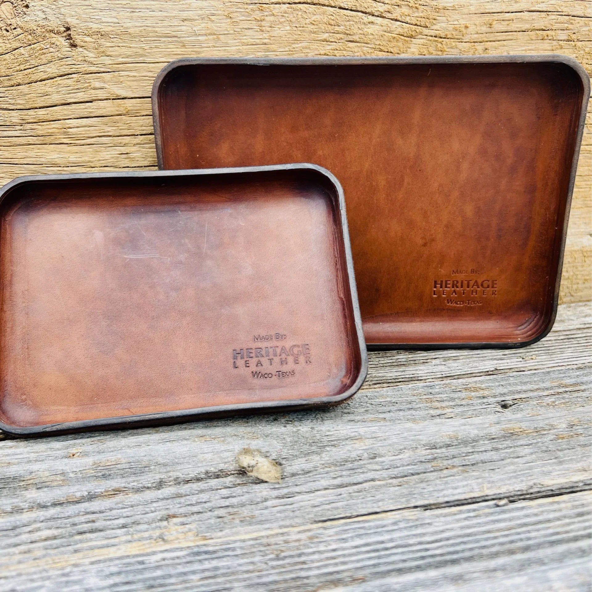 Heritage Leather - Small Leather Valet Tray