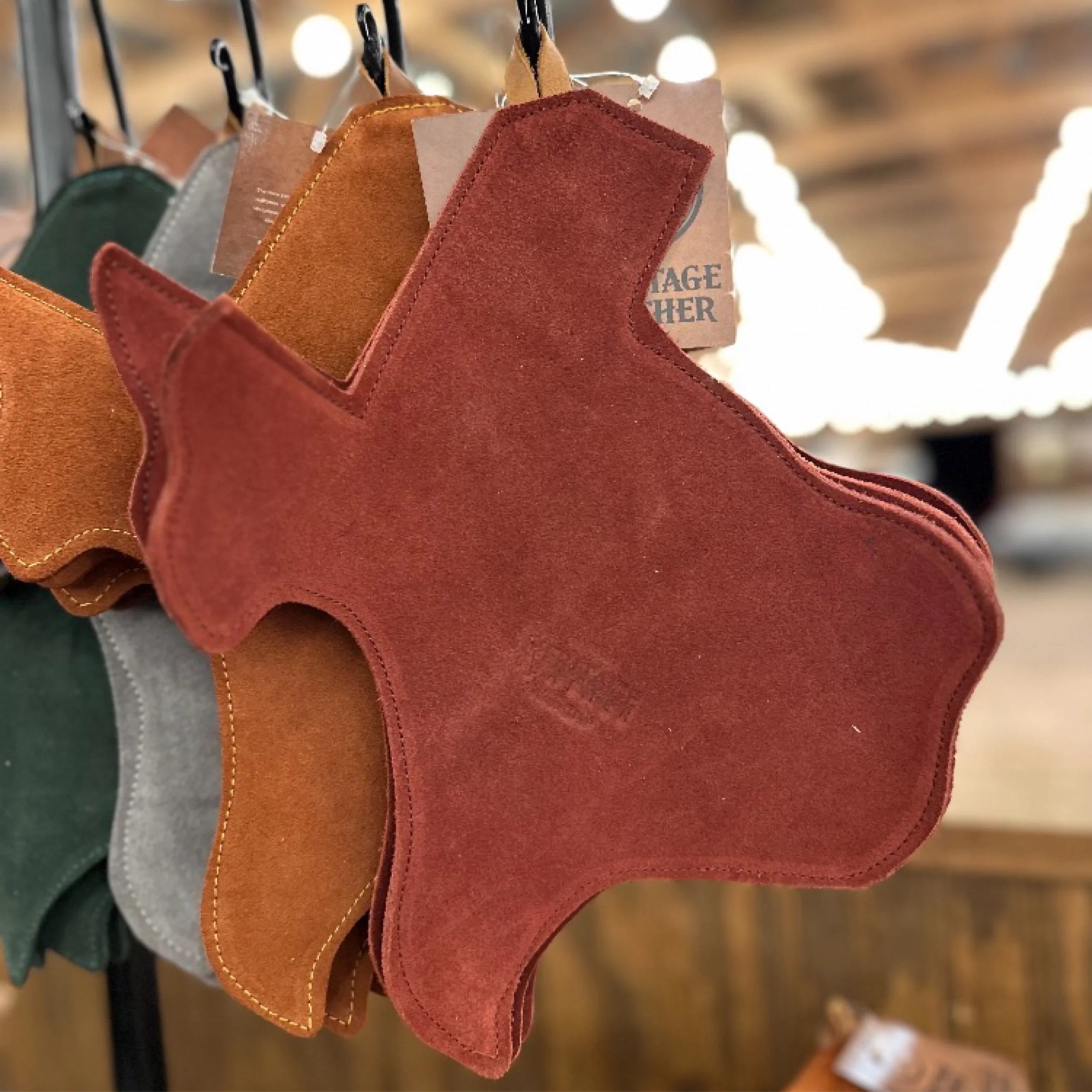 Heritage Leather - Texas Shaped Hot Pads