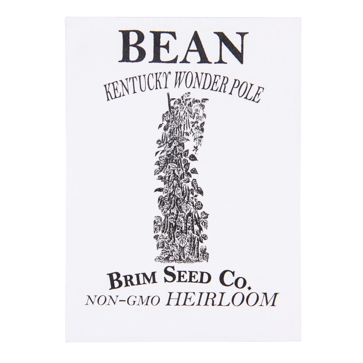 Brim Seed Co. - Kentucky Wonder Pole Bean Heirloom Seed