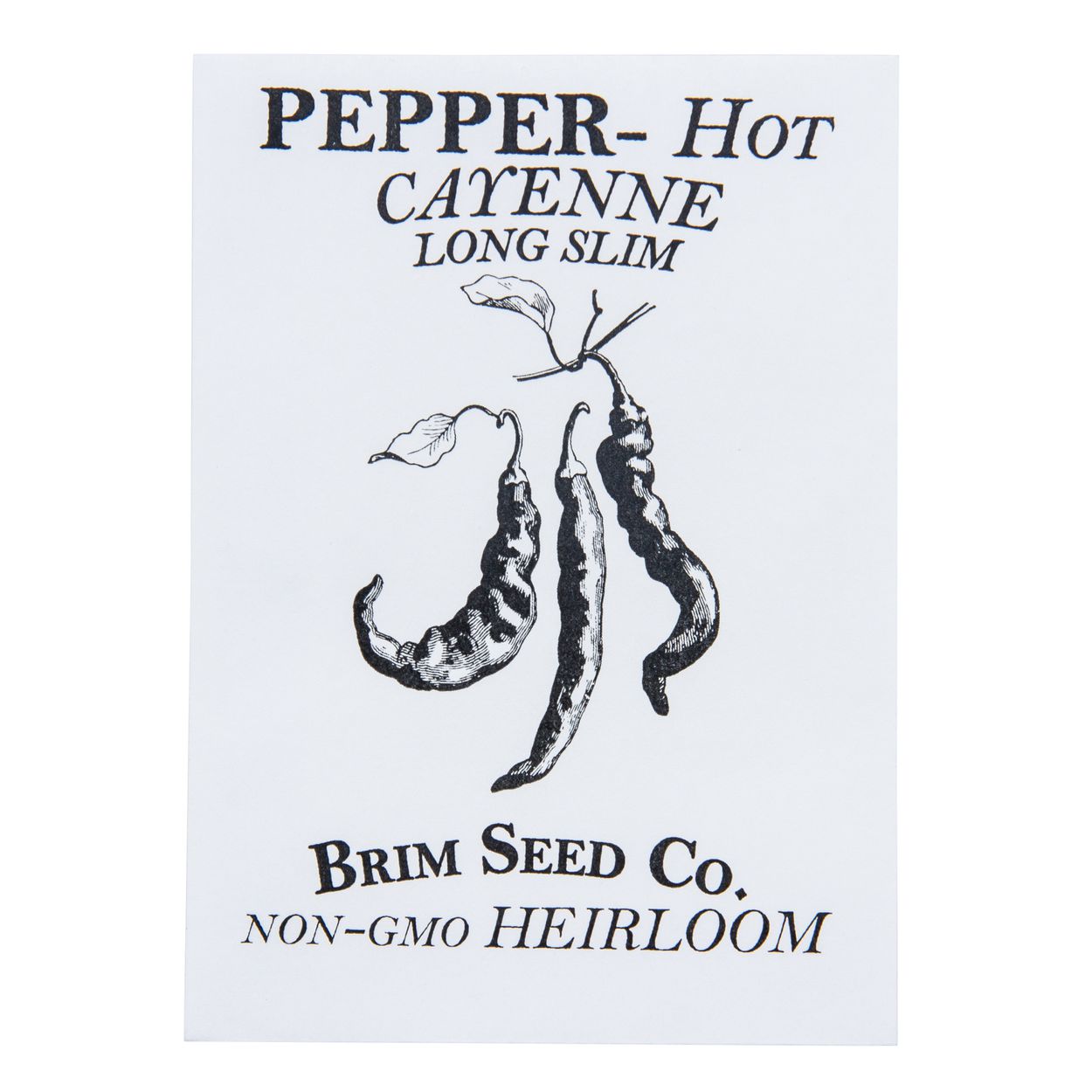 Brim Seed Co. - Hot Long Slim Cayenne Pepper Heirloom Seed