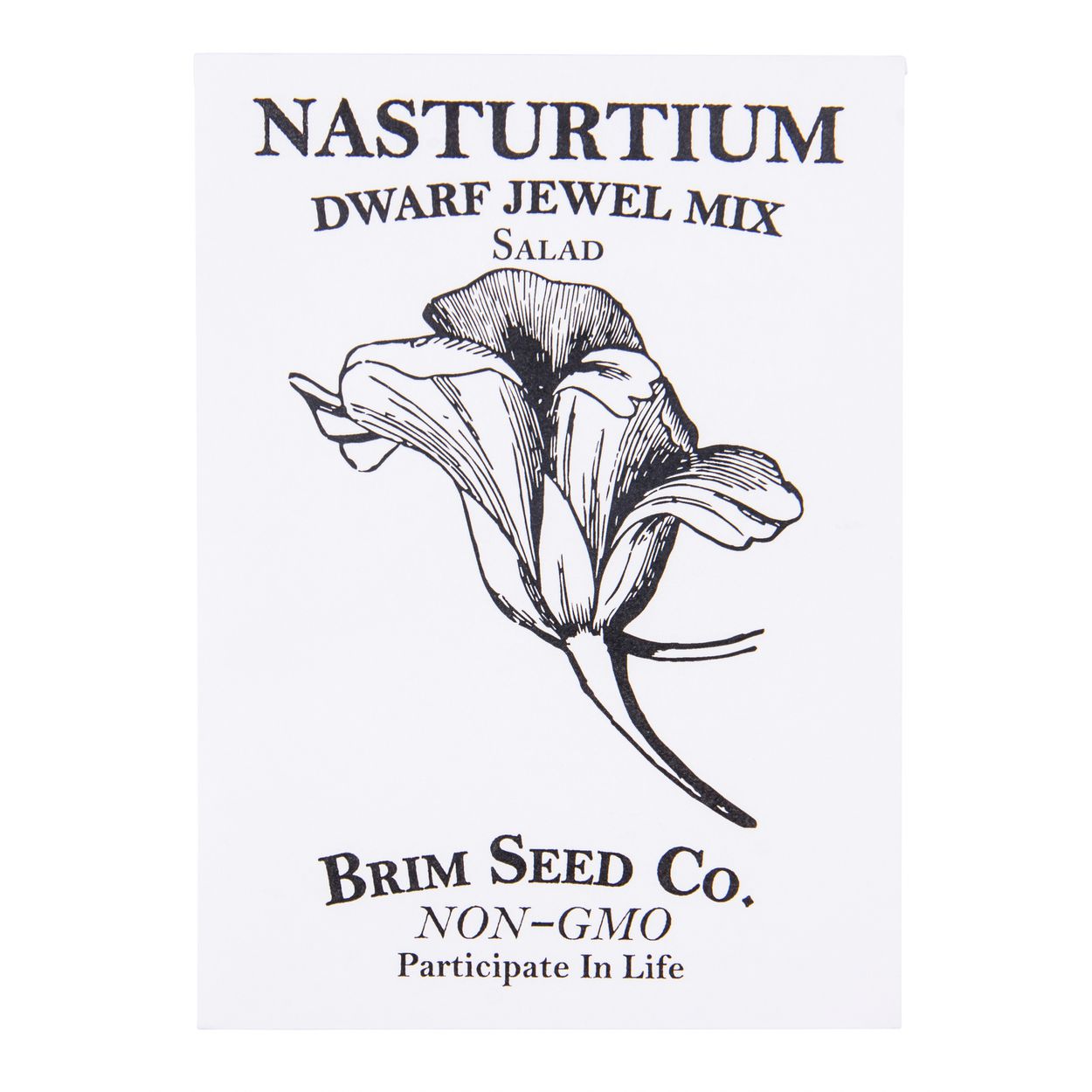 Brim Seed Co. - Dwarf Jewel Mix Nasturtium Flower Seed