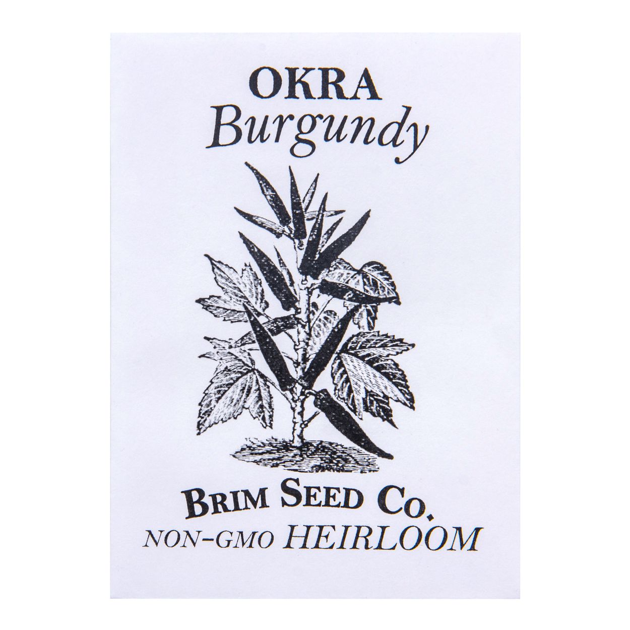 Brim Seed Co. - Burgundy Okra Heirloom Seed