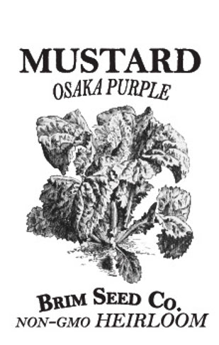 Brim Seed Co. - Osaka Purple Mustard Greens Heirloom Seed