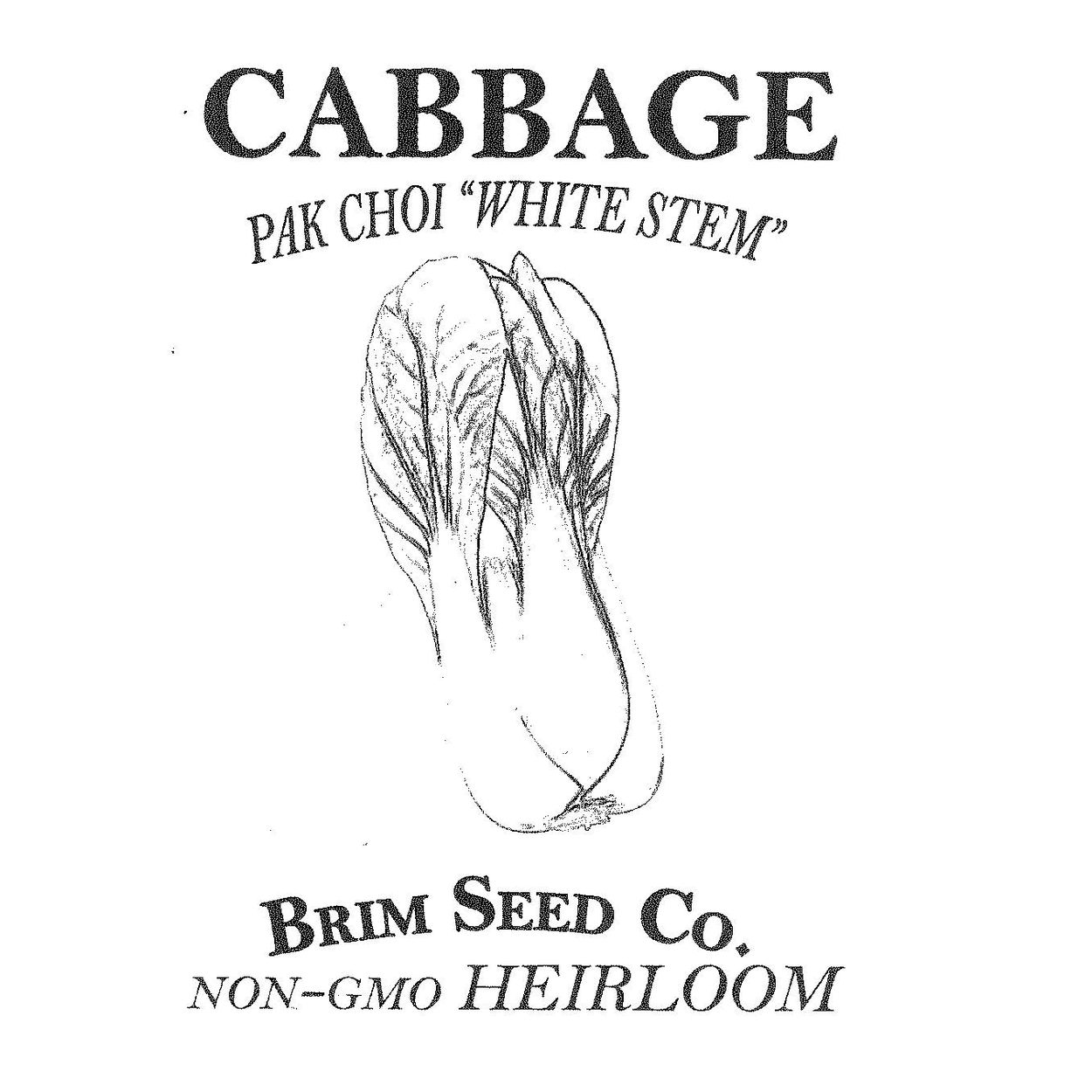 Brim Seed Co. - Pak Choi White Stem Cabbage Heirloom Seed