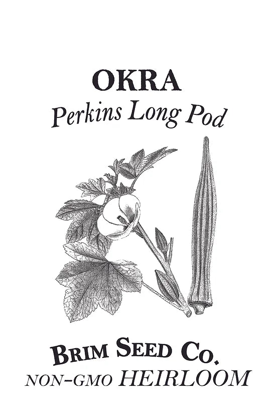 Brim Seed Co. - Perkins Long Pod Okra Seed
