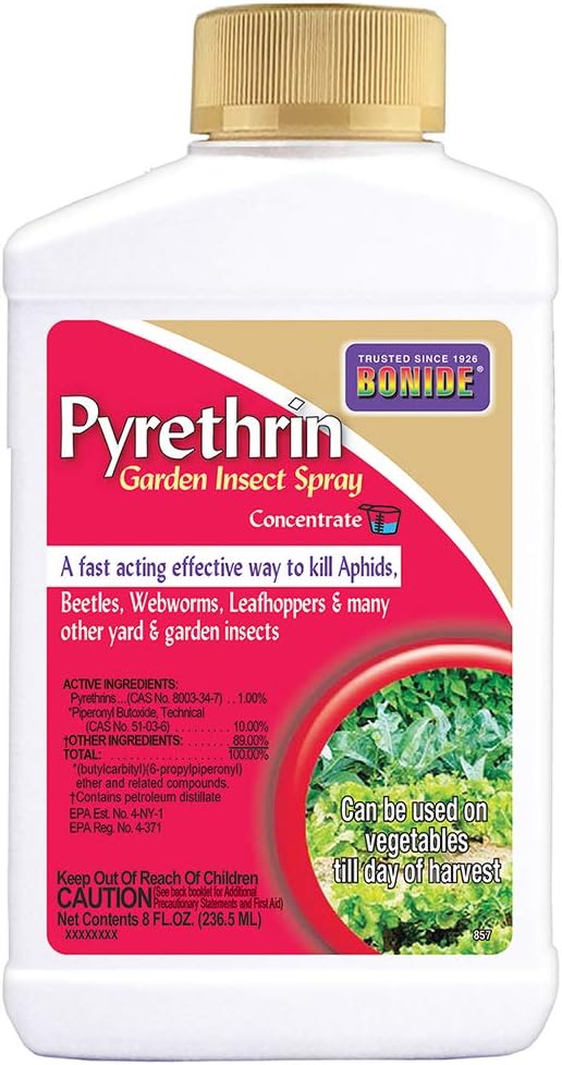 Pyrethrin - 8 oz. Garden Insect Spray Concentrate