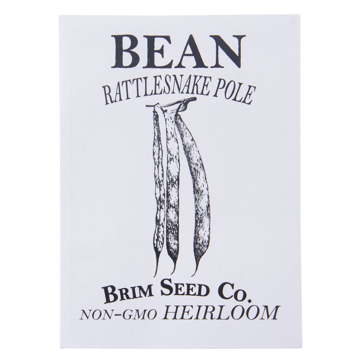 Brim Seed Co. - Rattlesnake Pole Bean Heirloom Seed