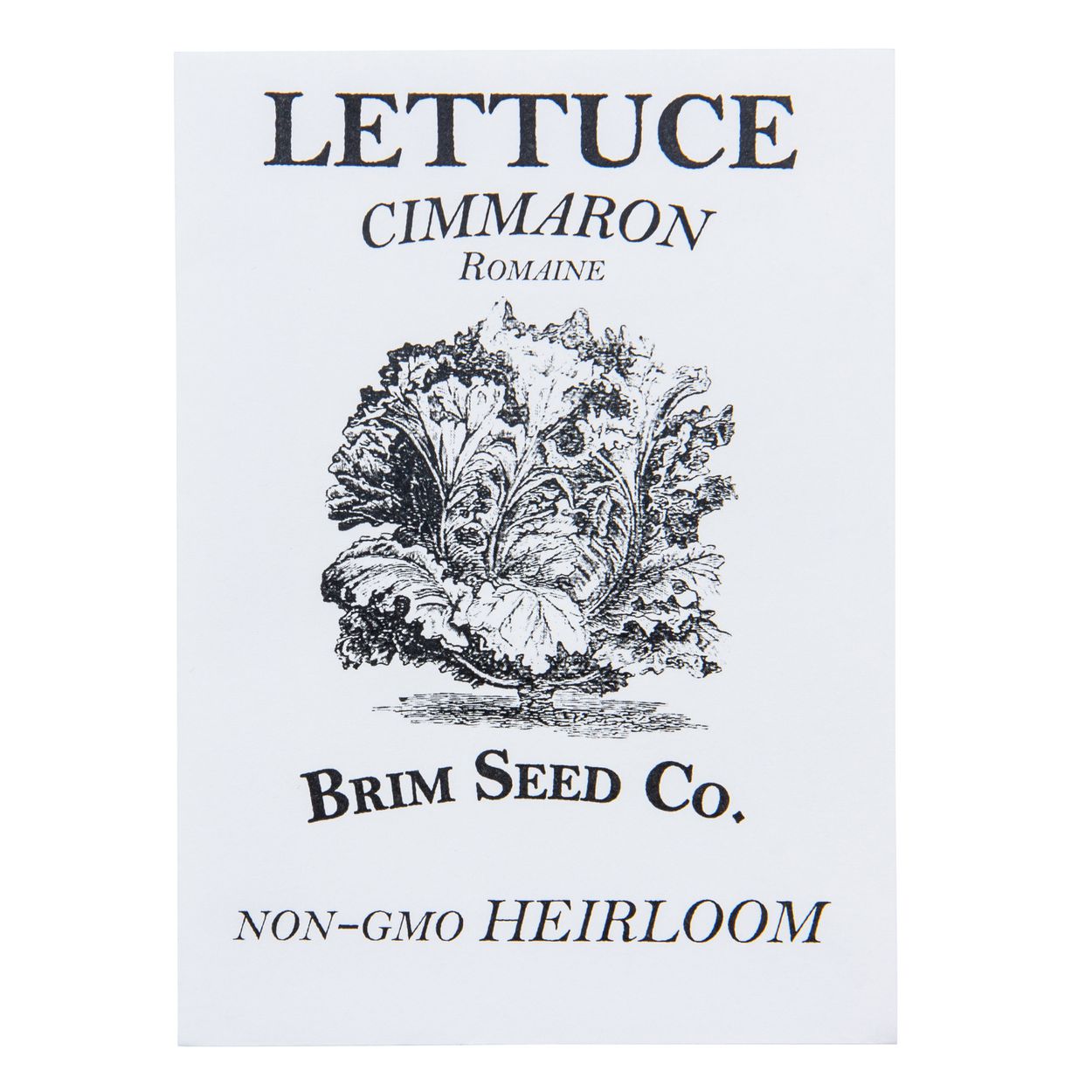 Brim Seed Co. - Cimmaron Deep Red Romaine Lettuce Greens Heirloom Seed