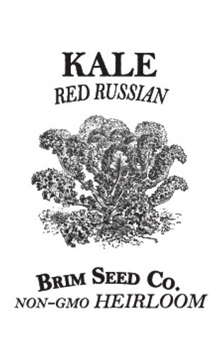 Brim Seed Co. - Red Russian Kale Greens Heirloom Seed