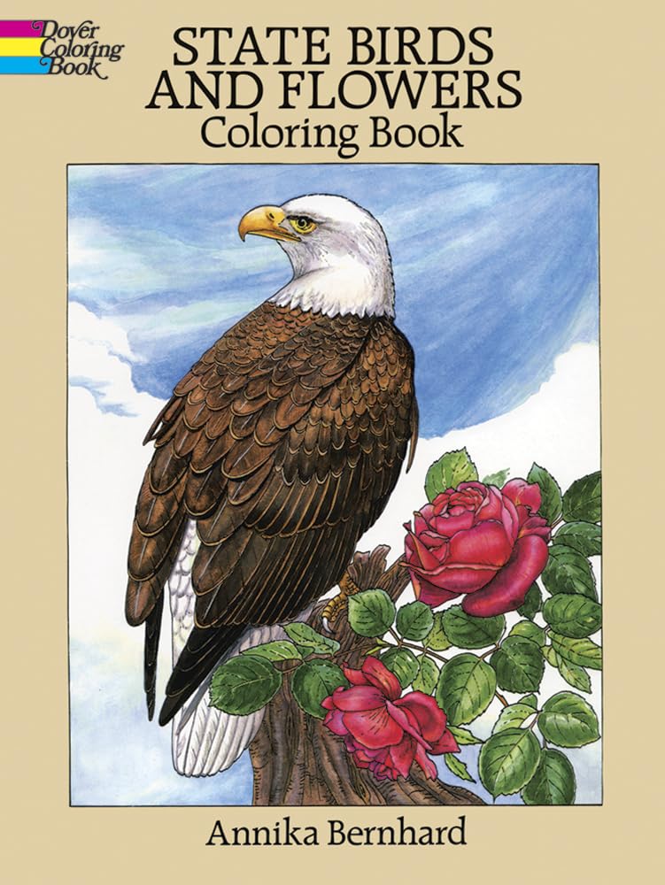 Dover Coloring Book: State Birds and Flowers - by Annika Bernhard