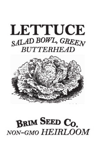 Brim Seed Co. - Butterhead Salad Bowl Lettuce Greens Heirloom Seed