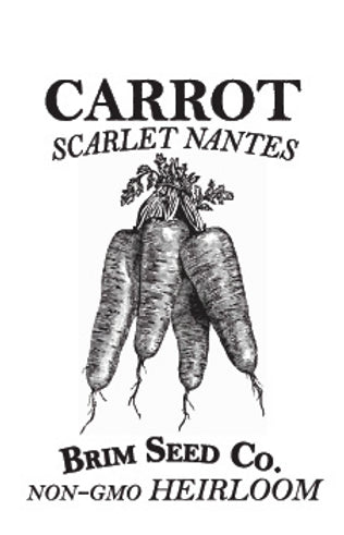 Brim Seed Co. - Scarlet Nantes Carrot Heirloom Seed