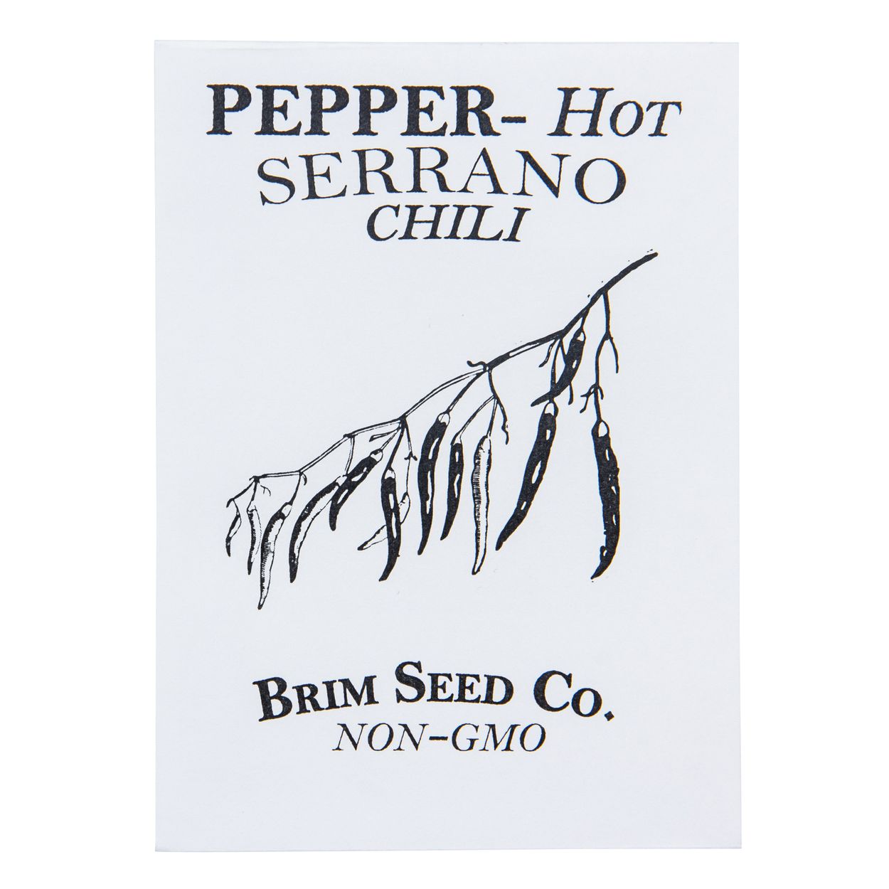 Brim Seed Co. - Hot Serrano Chili Pepper Seed