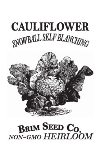 Brim Seed Co. - Snowball Self Blanching Cauliflower Heirloom Seed
