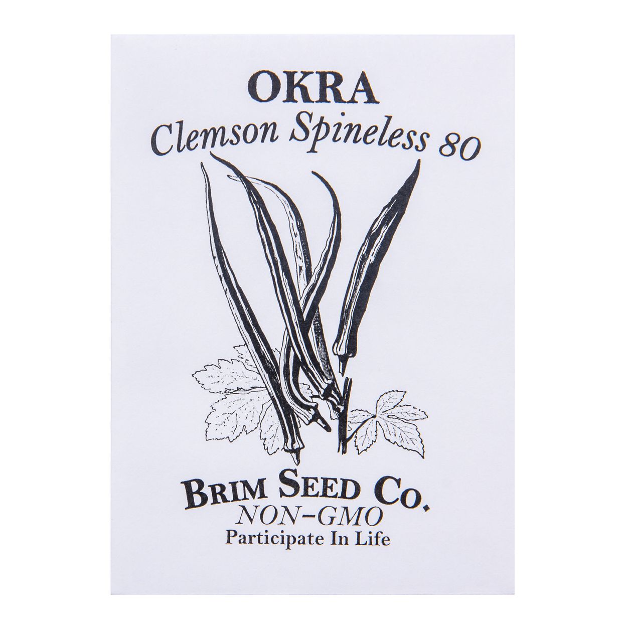 Brim Seed Co. - Clemson Spineless 80 Okra Seed