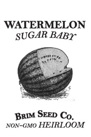 Brim Seed Co. - Sugar Baby Watermelon Heirloom Seed