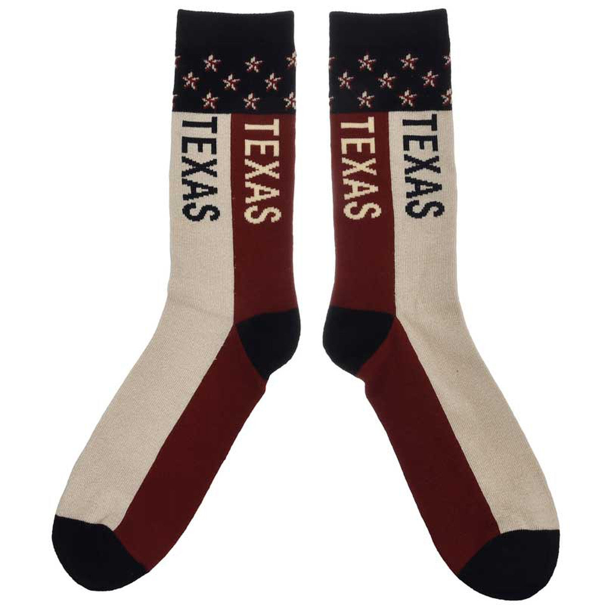 Robin Ruth - Texas Color Block Flag Beige Socks