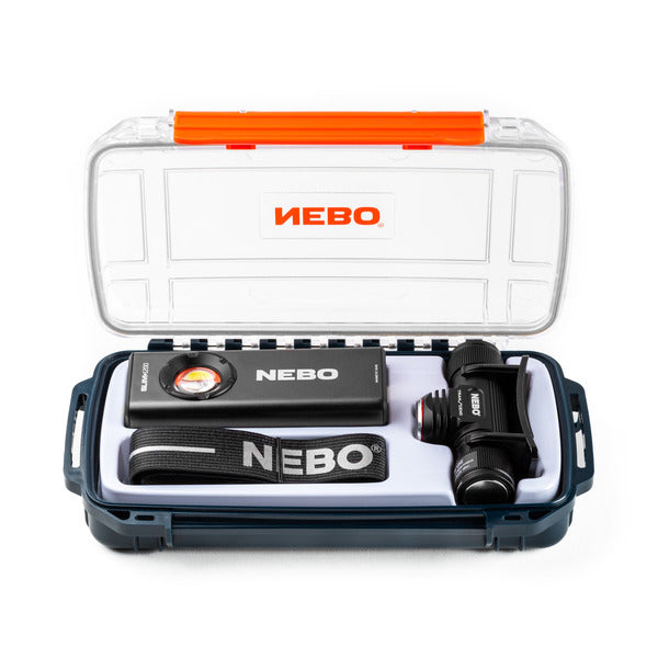 NEBO - Travel Kit Worklight + Headlamp + Waterproof Case