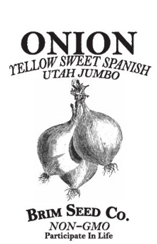 Brim Seed Co. - Long Day Yellow Sweet Spanish Utah Jumbo Onion Heirloom Seed