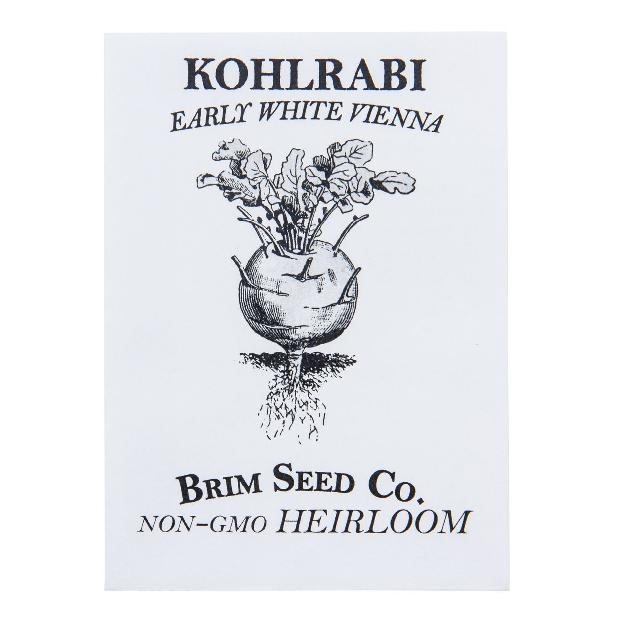 Brim Seed Co. - Early White Vienna Kohlrabi Heirloom Seed