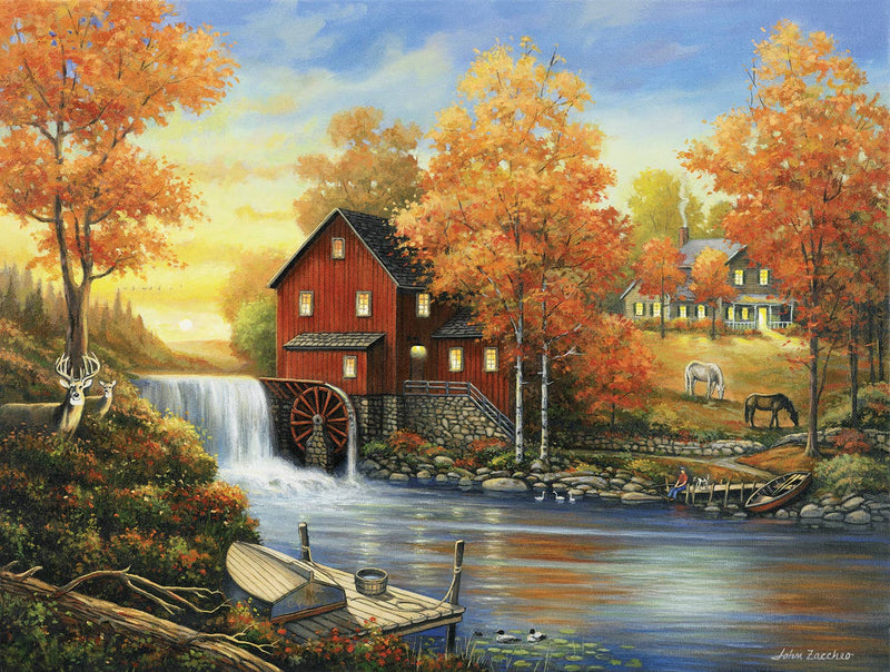 SunsOut - Sunset at the Old Mill Puzzle 300 pc
