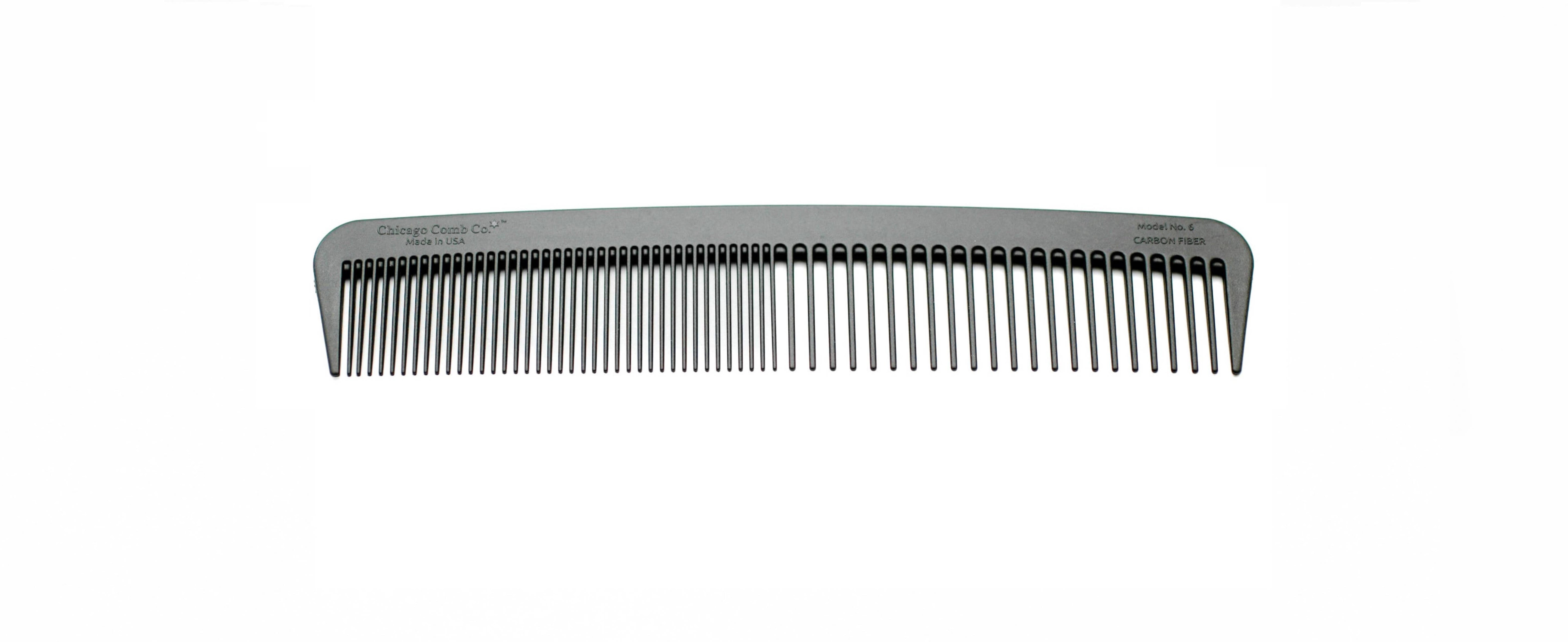 Chicago Comb Co. - Model No 6 Carbon Fiber Comb